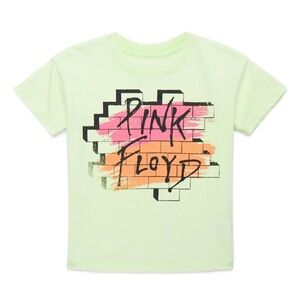 Pink Floyd Kids Tee - Light Green with Pink and Orange